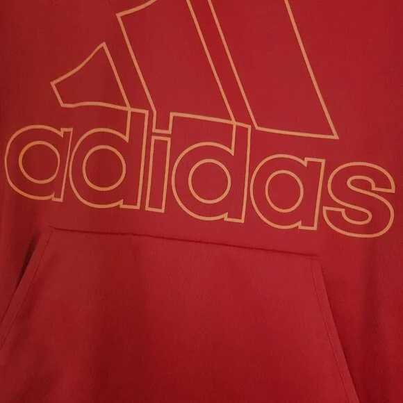 Adidas Womans Hoodie Red Vintage Size Large - Picture 5 of 8